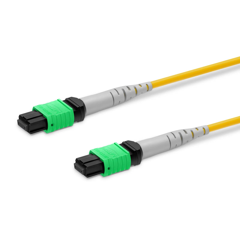 SFPS NVIDIA/Mellanox MFP7E40-N007 Compatible 7m (23ft) MTP® Breakout Cable, MTP®-12 APC (Female) to 2 x MTP®-4 APC (Female), 8 Fibers, Single Mode (OS2), Plenum (OFNP), 0.35dB Max, Type B, Yellow