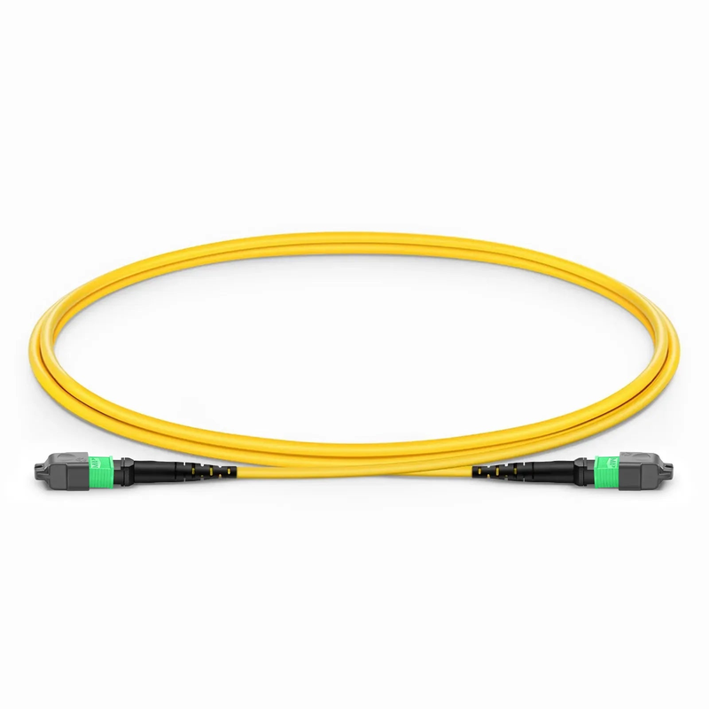 SFPS 1m (3ft) MTP® Jumper, MTP®-12 APC (Female) to MTP®-12 APC (Female), 12 Fibers, Single Mode (OS2), Plenum (OFNP), 0.35dB Max, Type A, Yellow