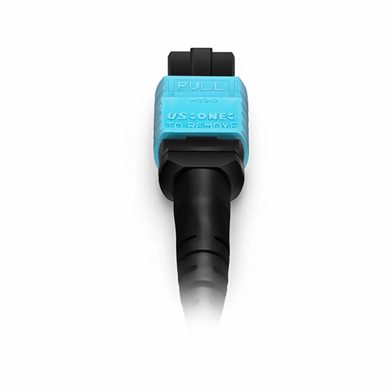 SFPS 10m (33ft) MTP® Jumper, MTP®-12 UPC (Female) to MTP®-12 UPC (Female), 12 Fibers, Multimode (OM3), Plenum (OFNP), 0.35dB Max, Type A, Aqua