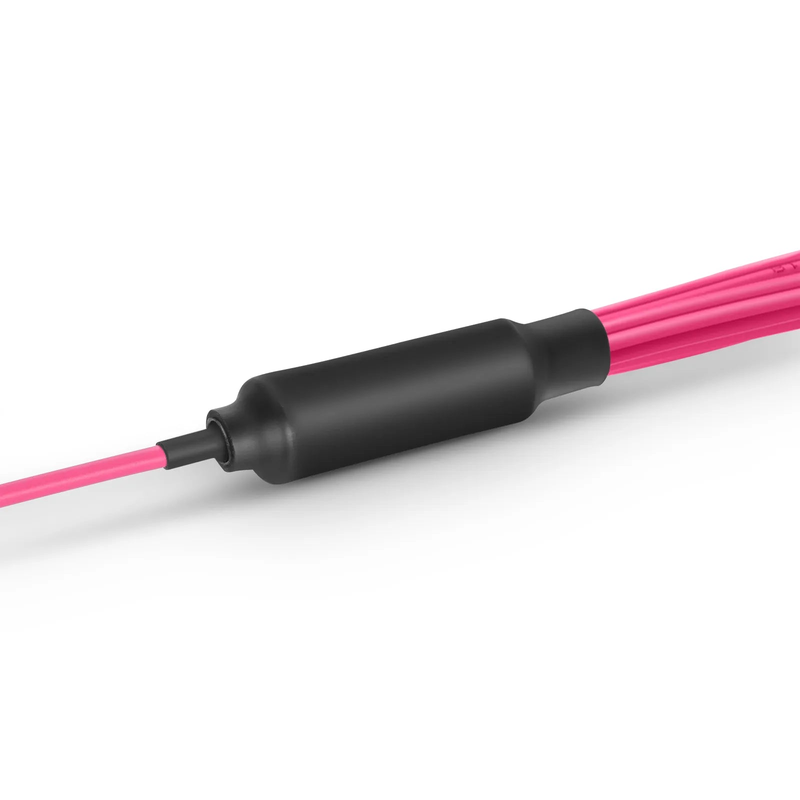 SFPS 3m (10ft) MMC Harness, MMC-16 APC (Female) to 8 x LC UPC Duplex, 16 Fibers, Multimode (OM4), Plenum (OFNP), 0.35dB Max, Jumper Polarity, Magenta