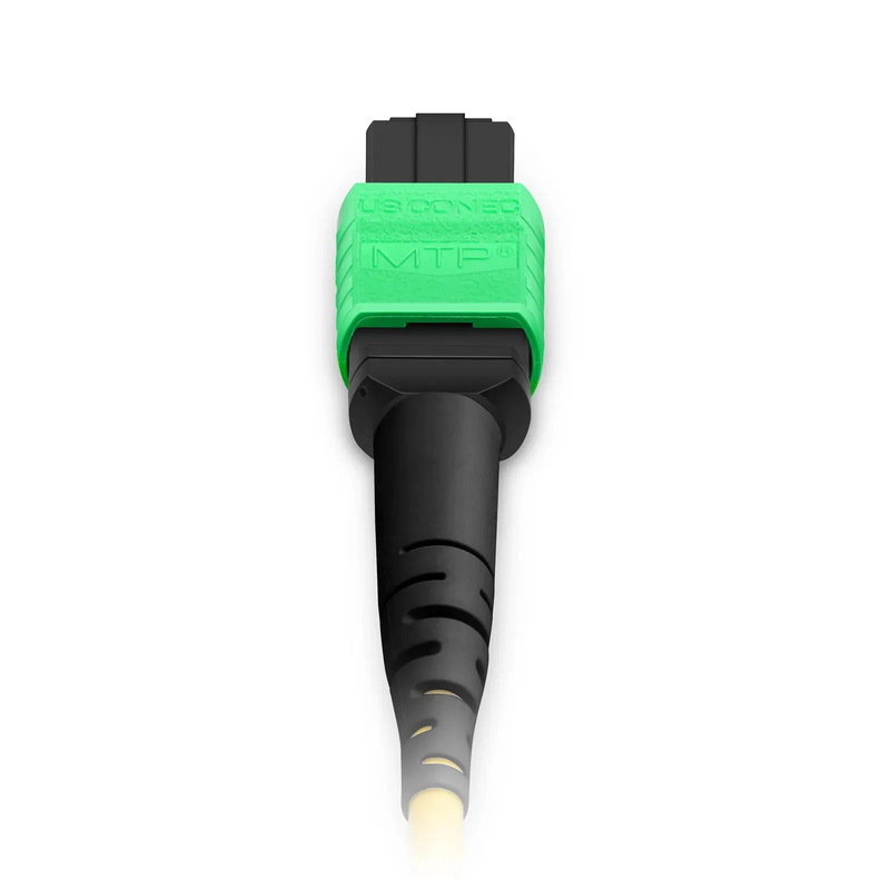 SFPS 100m (328ft) MTP® Jumper, MTP®-12 APC (Female) to MTP®-12 APC (Female), 12 Fibers, Single Mode (OS2), Plenum (OFNP), 0.35dB Max, Type B, Yellow, with Spool