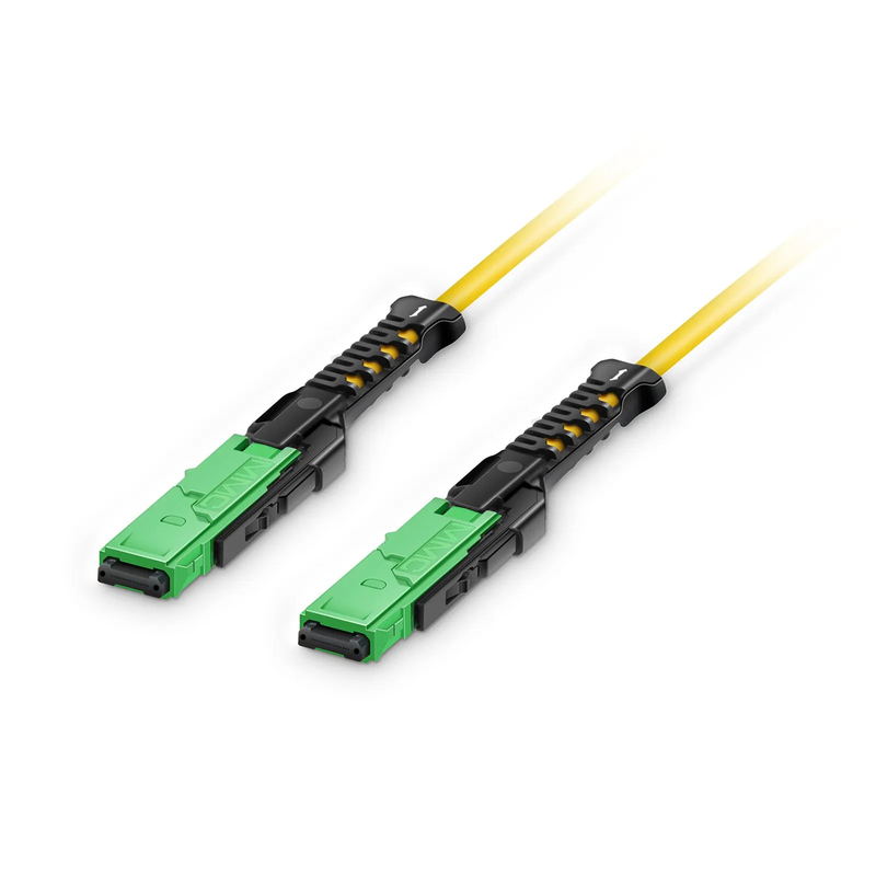SFPS 2m (7ft) MMC Jumper, MMC-16 APC (Female) to MMC-16 APC (Female), 16 Fibers, Single Mode (OS2), Plenum (OFNP), 0.35dB Max, Jumper Polarity, Yellow