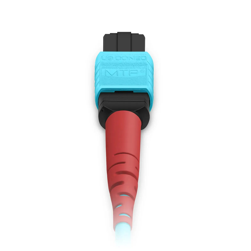 SFPS 7m (23ft) MTP® Jumper, MTP®-24 UPC (Female) to MTP®-24 UPC (Female), 24 Fibers, Multimode (OM3), Plenum (OFNP), 0.35dB Max, Type A, Aqua