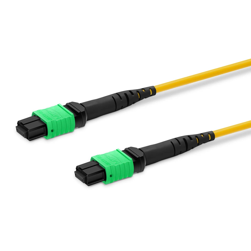 SFPS 1m (3ft) MTP® Jumper, MTP®-16 APC (Female) to MTP®-16 APC (Female), 16 Fibers, Single Mode (OS2), Dual Rated (OFNR/LSZH), 0.35dB Max, Crossover, Yellow