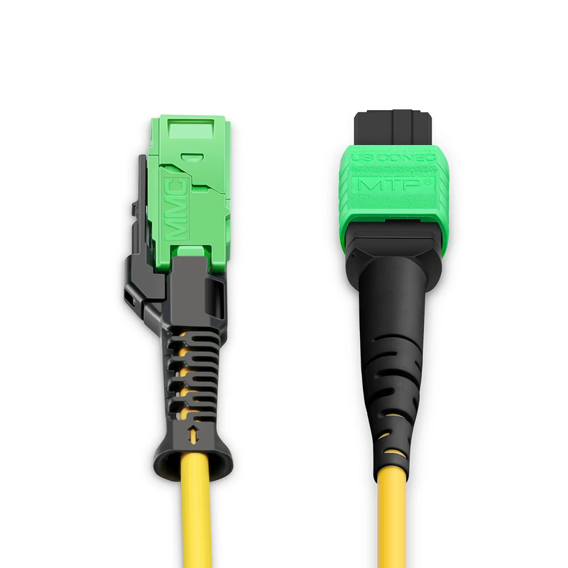 SFPS 1m (3ft) MMC Jumper, MMC-16 APC (Female) to MTP®-16 APC (Female), 16 Fibers, Single Mode (OS2), Plenum (OFNP), 0.35dB Max, Jumper Polarity, Yellow