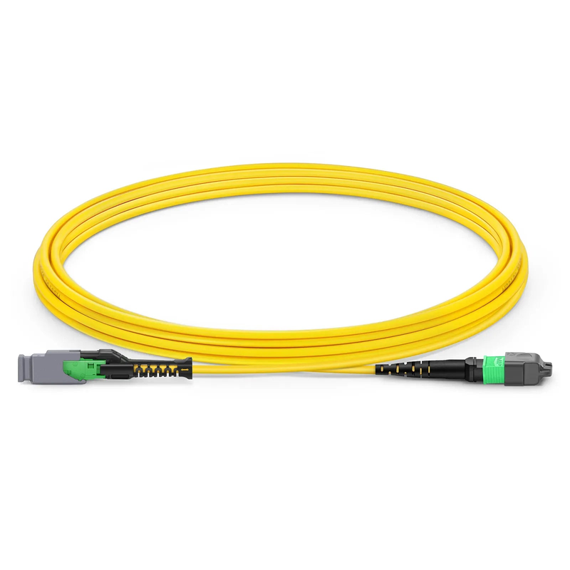 SFPS 3m (10ft) MMC Jumper, MMC-16 APC (Female) to MTP®-16 APC (Female), 16 Fibers, Single Mode (OS2), Plenum (OFNP), 0.35dB Max, Jumper Polarity, Yellow