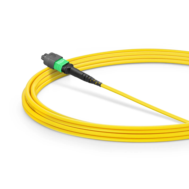 SFPS 3m (10ft) MMC Jumper, MMC-16 APC (Female) to MTP®-16 APC (Female), 16 Fibers, Single Mode (OS2), Plenum (OFNP), 0.35dB Max, Jumper Polarity, Yellow