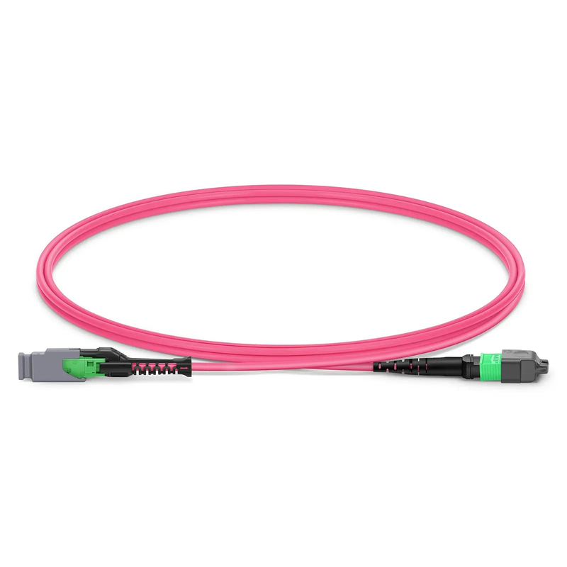 SFPS 1m (3ft) MMC Jumper, MMC-16 APC (Female) to MTP®-16 APC (Female), 16 Fibers, Multimode (OM4), Plenum (OFNP), 0.35dB Max, Jumper Polarity, Magenta