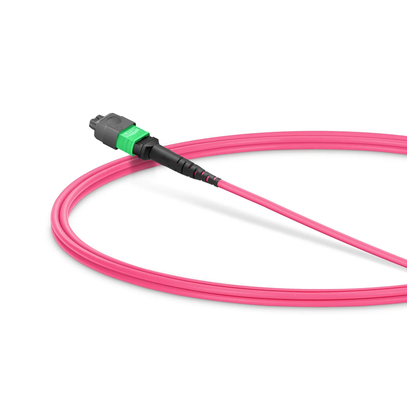 SFPS 1m (3ft) MMC Jumper, MMC-16 APC (Female) to MTP®-16 APC (Female), 16 Fibers, Multimode (OM4), Plenum (OFNP), 0.35dB Max, Jumper Polarity, Magenta