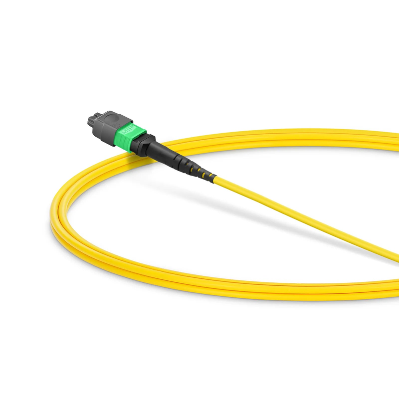 SFPS 1m (3ft) MMC Jumper, MMC-16 APC (Female) to MTP®-16 APC (Female), 16 Fibers, Single Mode (OS2), Plenum (OFNP), 0.35dB Max, Jumper Polarity, Yellow