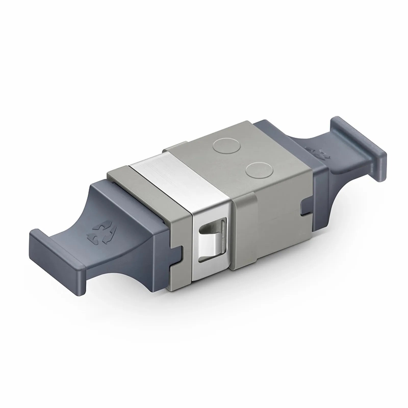 SFPS US Conec MTP®/MPO-8/12/24 Grey Fiber Optic Adapter/Coupler without Flange, Key Up to Up