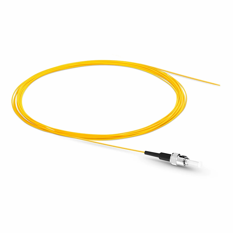 SFPS 2m (7ft) Fiber Pigtail, ST UPC to Unterminated, Simplex, OS2 Single Mode, PVC (Unrated), 0.9mm, Yellow