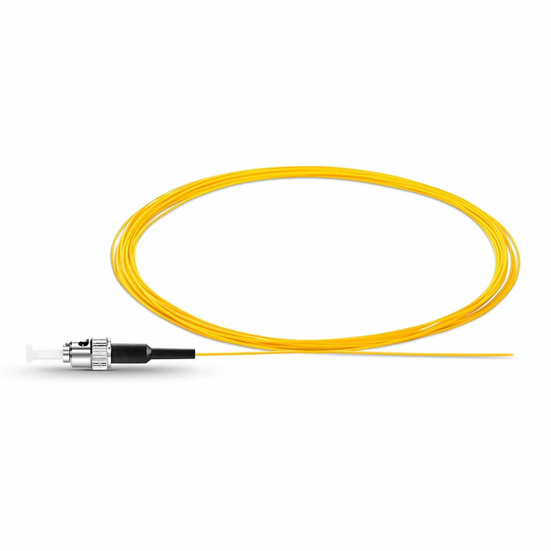SFPS 2m (7ft) Fiber Pigtail, ST UPC to Unterminated, Simplex, OS2 Single Mode, PVC (Unrated), 0.9mm, Yellow