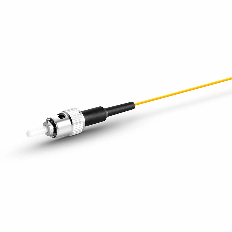 SFPS 2m (7ft) Fiber Pigtail, ST UPC to Unterminated, Simplex, OS2 Single Mode, PVC (Unrated), 0.9mm, Yellow