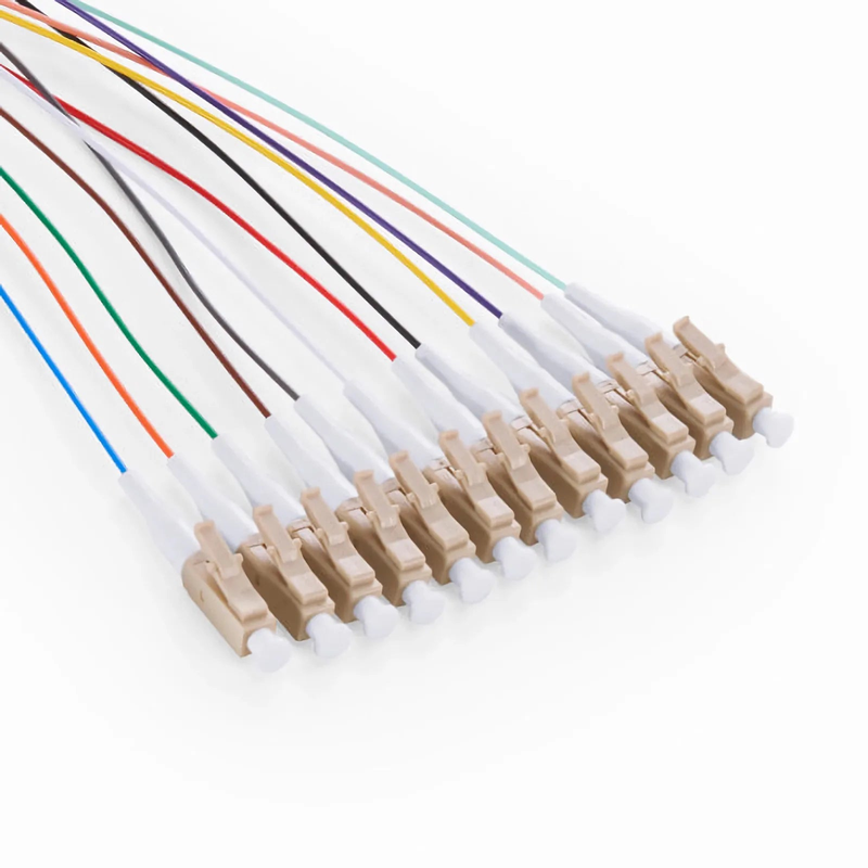 SFPS 1.5m (5ft) Fiber Pigtail, LC UPC to Unterminated, 12 Fibers, Bunch, OS2 Single Mode, PVC (Unrated), 0.9mm, Yellow