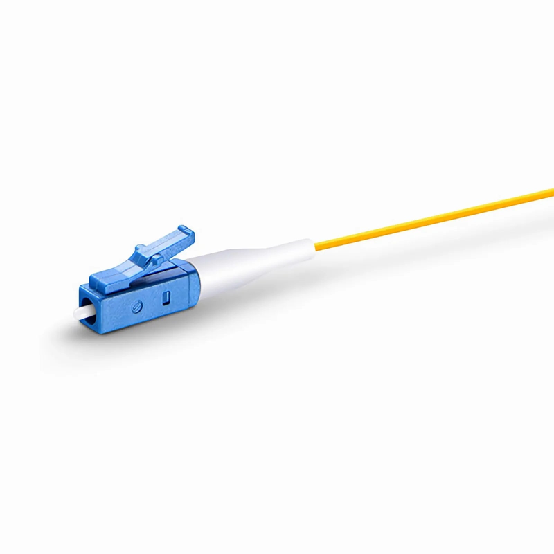 SFPS 1m (3ft) Fiber Pigtail, LC UPC to Unterminated, Simplex, OS2 Single Mode, PVC (Unrated), 0.9mm, Yellow