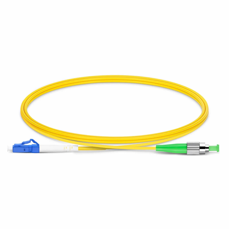 SFPS 1m (3ft) Fiber Patch Cable, 1 Fiber, LC UPC Simplex to FC APC Simplex, Single Mode (OS2), Riser (OFNR), 2.0mm, Tight-Buffered, Yellow