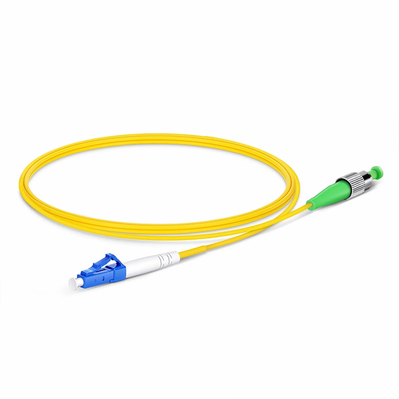 SFPS 1m (3ft) Fiber Patch Cable, 1 Fiber, LC UPC Simplex to FC APC Simplex, Single Mode (OS2), Riser (OFNR), 2.0mm, Tight-Buffered, Yellow