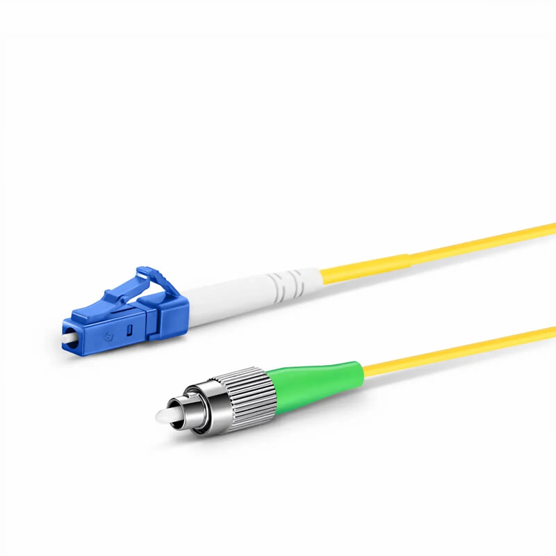 SFPS 1m (3ft) Fiber Patch Cable, 1 Fiber, LC UPC Simplex to FC APC Simplex, Single Mode (OS2), Riser (OFNR), 2.0mm, Tight-Buffered, Yellow