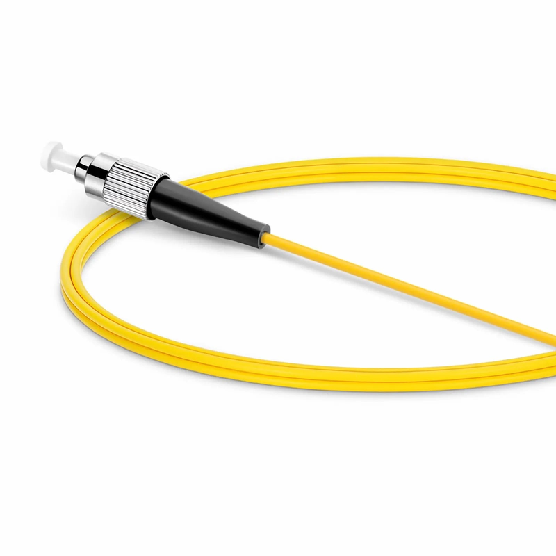 SFPS 1m (3ft) Fiber Patch Cable, 1 Fiber, FC APC Simplex to FC UPC Simplex, Single Mode (OS2), Riser (OFNR), 2.0mm, Tight-Buffered, Yellow