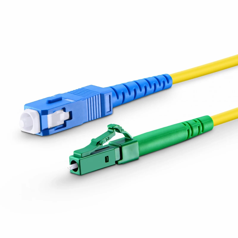 SFPS 1m (3ft) Fiber Patch Cable, 1 Fiber, LC APC Simplex to SC UPC Simplex, Single Mode (OS2), Riser (OFNR), 2.0mm, Tight-Buffered, Yellow