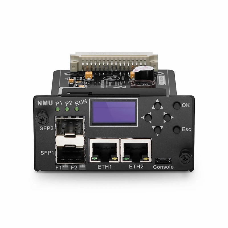 SFPS FMT-MNG-S, Network Management Unit for FMT 1U, 2U and 4U Managed Chassis, , 2 x 100Base-X SFP Ports, 2 x 10/100Base-T RJ45 Ports