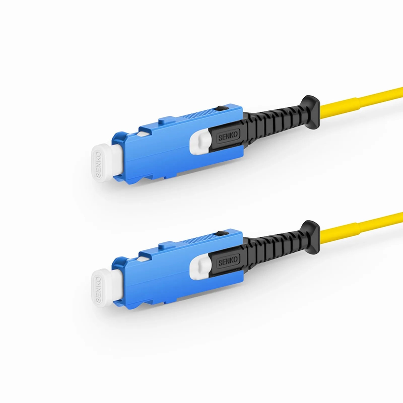 SFPS 1m (3ft) Fiber Patch Cable, 2 Fibers, SN UPC Duplex to SN UPC Duplex Uniboot, Single Mode (OS2), Riser (OFNR), 1.6mm, Yellow, for 400G Network Connection