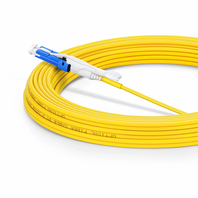 SFPS 10m (33ft) Fiber Patch Cable, 2 Fibers, CSA UPC Duplex to CSA UPC Duplex Uniboot, Single Mode (OS2), Riser (OFNR), 2.0mm, Yellow, for 200/400G Network Connection