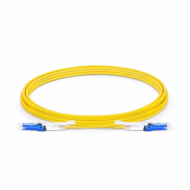 SFPS 3m (10ft) Fiber Patch Cable, 2 Fibers, CSA UPC Duplex to CSA UPC Duplex Uniboot, Single Mode (OS2), Riser (OFNR), 2.0mm, Yellow, for 200/400G Network Connection