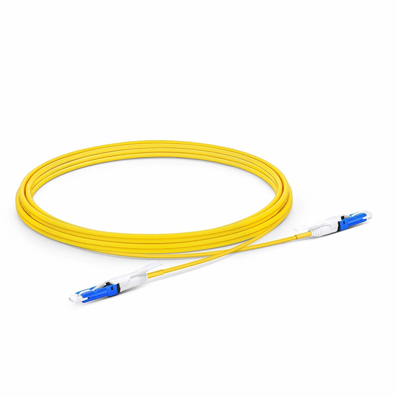 SFPS 3m (10ft) Fiber Patch Cable, 2 Fibers, CSA UPC Duplex to CSA UPC Duplex Uniboot, Single Mode (OS2), Riser (OFNR), 2.0mm, Yellow, for 200/400G Network Connection
