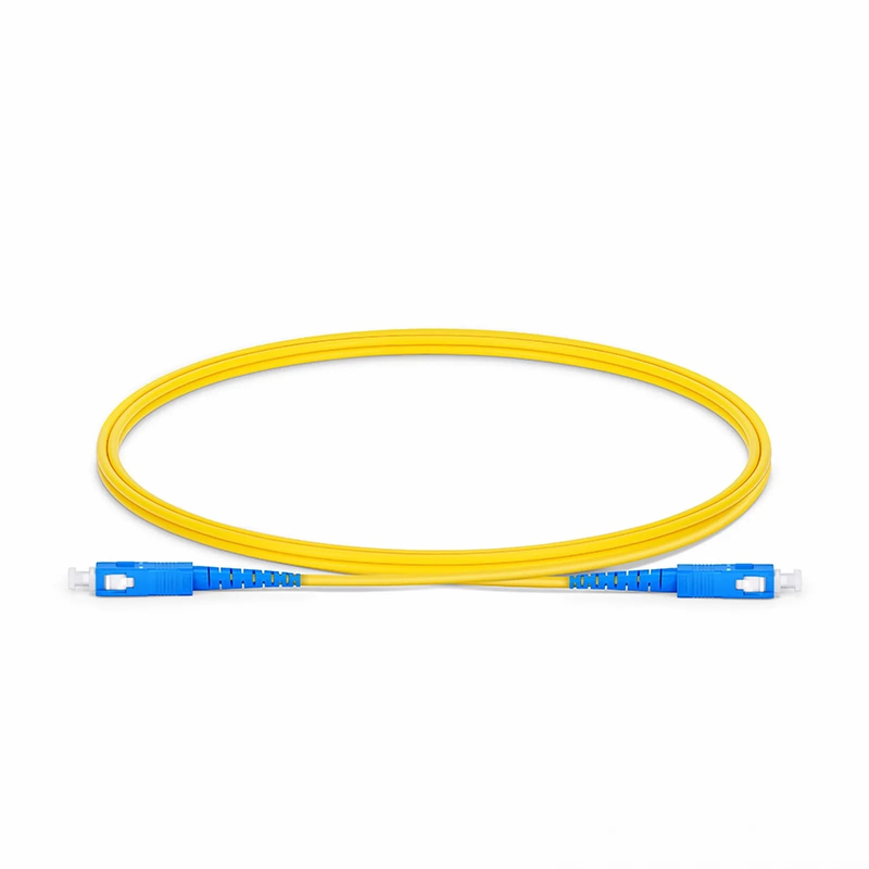 SFPS 1m (3ft) Fiber Patch Cable, 1 Fiber, SC UPC Simplex to SC UPC Simplex, Single Mode (OS2), Riser (OFNR), 2.0mm, Tight-Buffered, Yellow
