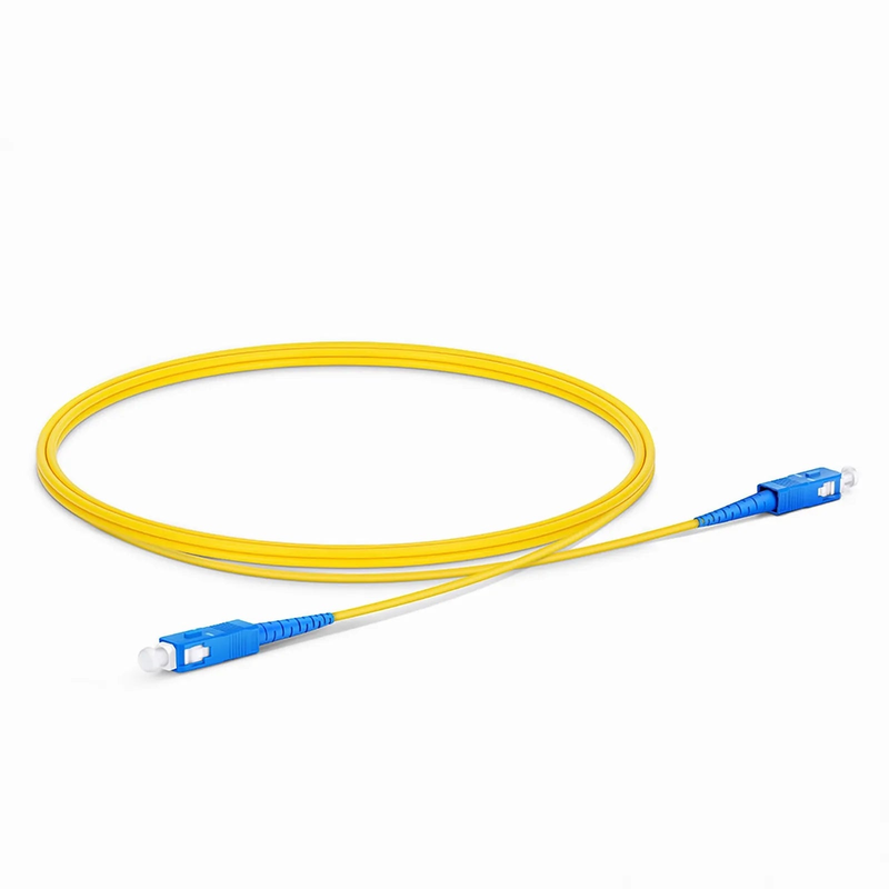 SFPS 1m (3ft) Fiber Patch Cable, 1 Fiber, SC UPC Simplex to SC UPC Simplex, Single Mode (OS2), Riser (OFNR), 2.0mm, Tight-Buffered, Yellow
