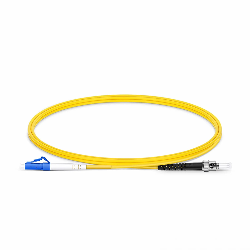 SFPS 1m (3ft) Fiber Patch Cable, 1 Fiber, LC UPC Simplex to ST UPC Simplex, Single Mode (OS2), Riser (OFNR), 2.0mm, Tight-Buffered, Yellow