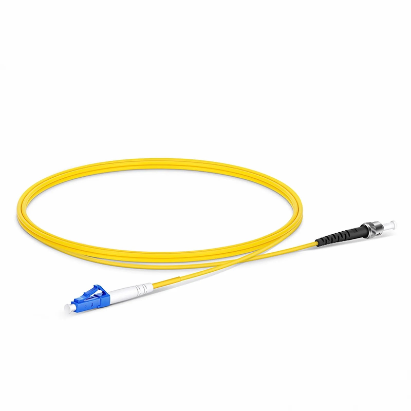 SFPS 1m (3ft) Fiber Patch Cable, 1 Fiber, LC UPC Simplex to ST UPC Simplex, Single Mode (OS2), Riser (OFNR), 2.0mm, Tight-Buffered, Yellow