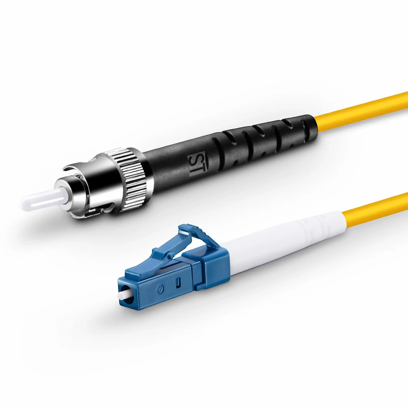 SFPS 1m (3ft) Fiber Patch Cable, 1 Fiber, LC UPC Simplex to ST UPC Simplex, Single Mode (OS2), Riser (OFNR), 2.0mm, Tight-Buffered, Yellow