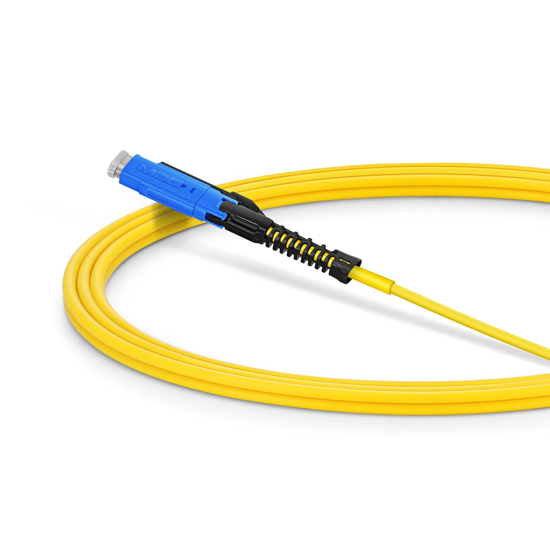 SFPS 2m (7ft) Fiber Patch Cable, 2 Fibers, MDC UPC Duplex to MDC UPC Duplex Uniboot, Single Mode (OS2), Riser (OFNR), 2.0mm, Yellow, for 100/400/800G Network Connection