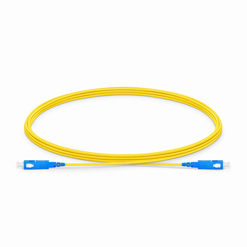 SFPS 3m (10ft) Fiber Patch Cable, 1 Fiber, SC UPC Simplex to SC UPC Simplex, Single Mode (OS2), Riser (OFNR), 1.2mm, Tight-Buffered, Yellow