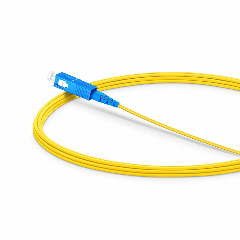 SFPS 3m (10ft) Fiber Patch Cable, 1 Fiber, SC UPC Simplex to SC UPC Simplex, Single Mode (OS2), Riser (OFNR), 1.2mm, Tight-Buffered, Yellow