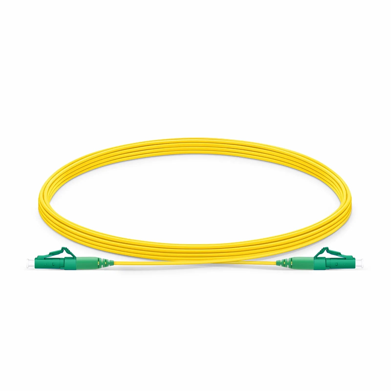 SFPS 5m (16ft) Fiber Patch Cable, 1 Fiber, LC APC Simplex to LC APC Simplex, Single Mode (OS2), Riser (OFNR), 1.2mm, Tight-Buffered, Yellow