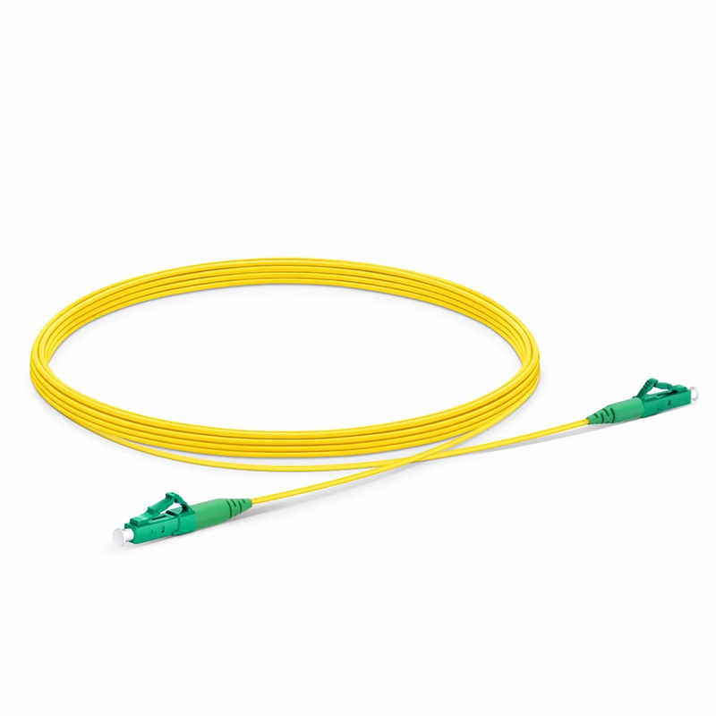 SFPS 5m (16ft) Fiber Patch Cable, 1 Fiber, LC APC Simplex to LC APC Simplex, Single Mode (OS2), Riser (OFNR), 1.2mm, Tight-Buffered, Yellow