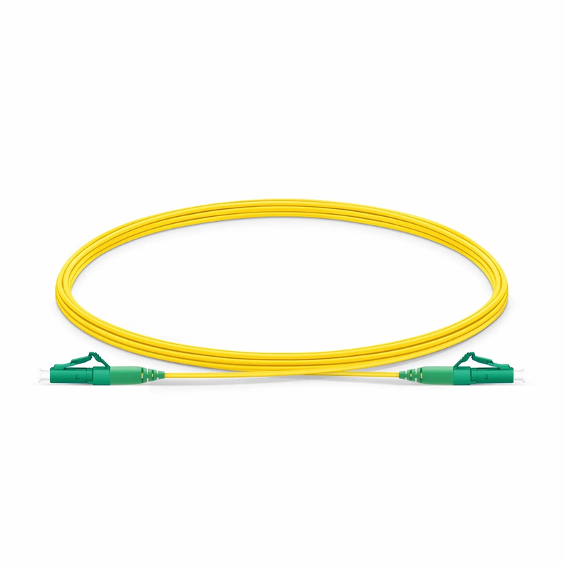 SFPS 3m (10ft) Fiber Patch Cable, 1 Fiber, LC APC Simplex to LC APC Simplex, Single Mode (OS2), Riser (OFNR), 1.2mm, Tight-Buffered, Yellow