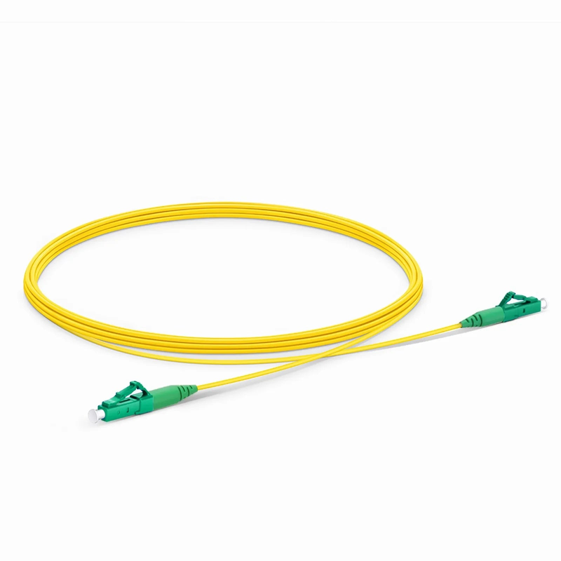 SFPS 3m (10ft) Fiber Patch Cable, 1 Fiber, LC APC Simplex to LC APC Simplex, Single Mode (OS2), Riser (OFNR), 1.2mm, Tight-Buffered, Yellow