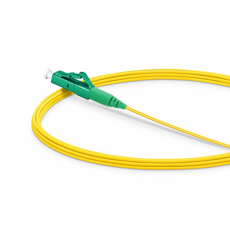 SFPS 3m (10ft) Fiber Patch Cable, 1 Fiber, LC APC Simplex to LC APC Simplex, Single Mode (OS2), Riser (OFNR), 1.2mm, Tight-Buffered, Yellow