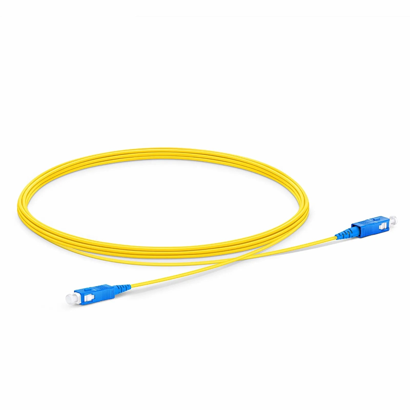 SFPS 3m (10ft) Fiber Patch Cable, 1 Fiber, SC UPC Simplex to SC UPC Simplex, Single Mode (OS2), LSZH, 1.2mm, Tight-Buffered, Yellow