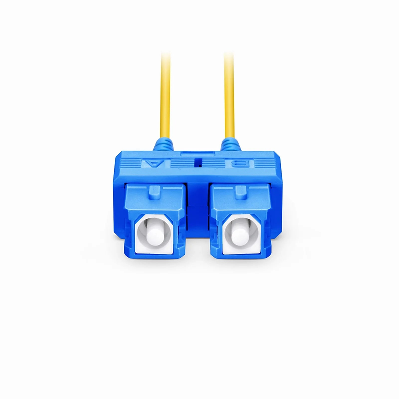 SFPS 3m (10ft) Fiber Patch Cable, 2 Fibers, SC UPC Duplex to SC UPC Duplex, Single Mode (OS2), Riser (OFNR), 1.2mm, Tight-Buffered, Yellow