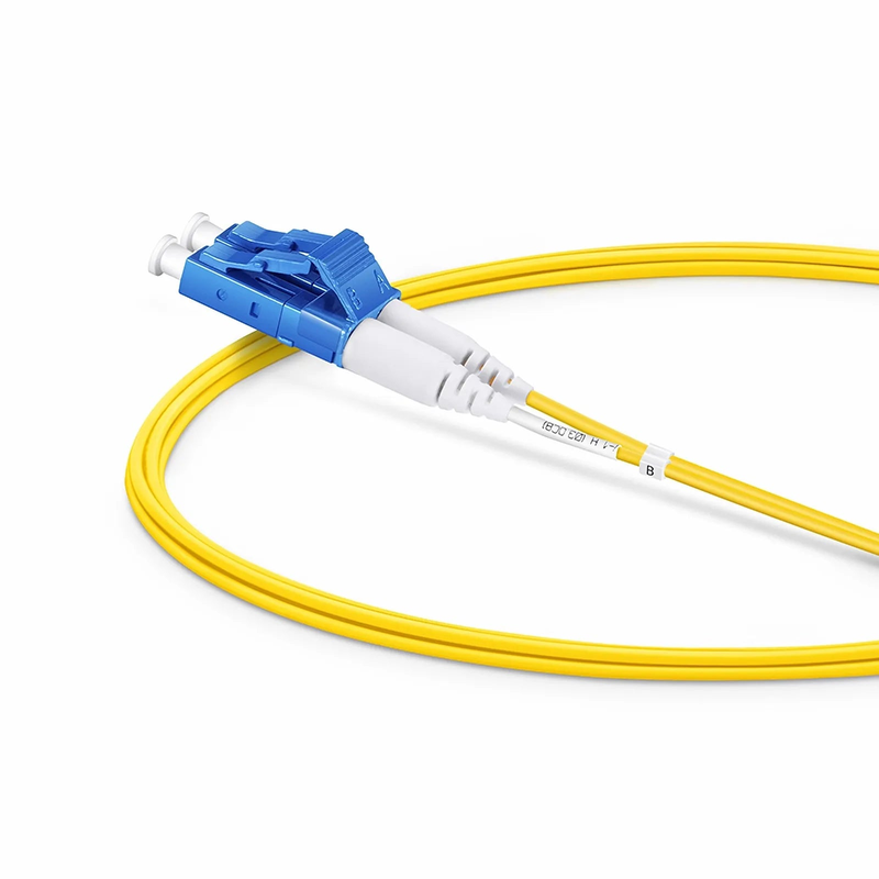 SFPS 2m (7ft) Fiber Patch Cable, 2 Fibers, LC UPC Duplex to SC UPC Duplex, Single Mode (OS2), Riser (OFNR), 1.2mm, Tight-Buffered, Yellow