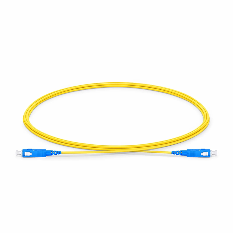 SFPS 2m (7ft) Fiber Patch Cable, 1 Fiber, SC UPC Simplex to SC UPC Simplex, Single Mode (OS2), LSZH, 1.2mm, Tight-Buffered, Yellow