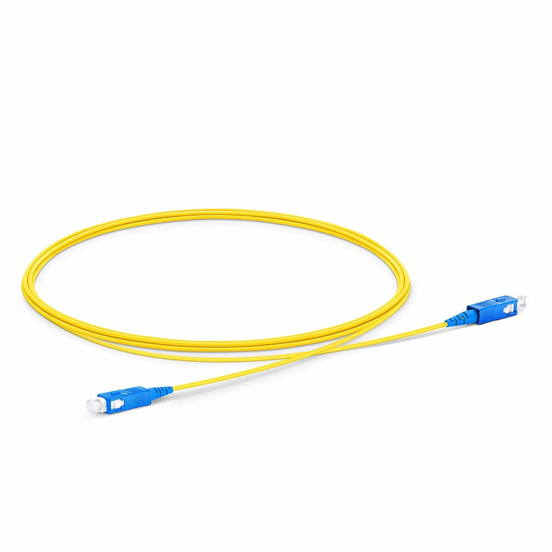 SFPS 2m (7ft) Fiber Patch Cable, 1 Fiber, SC UPC Simplex to SC UPC Simplex, Single Mode (OS2), LSZH, 1.2mm, Tight-Buffered, Yellow