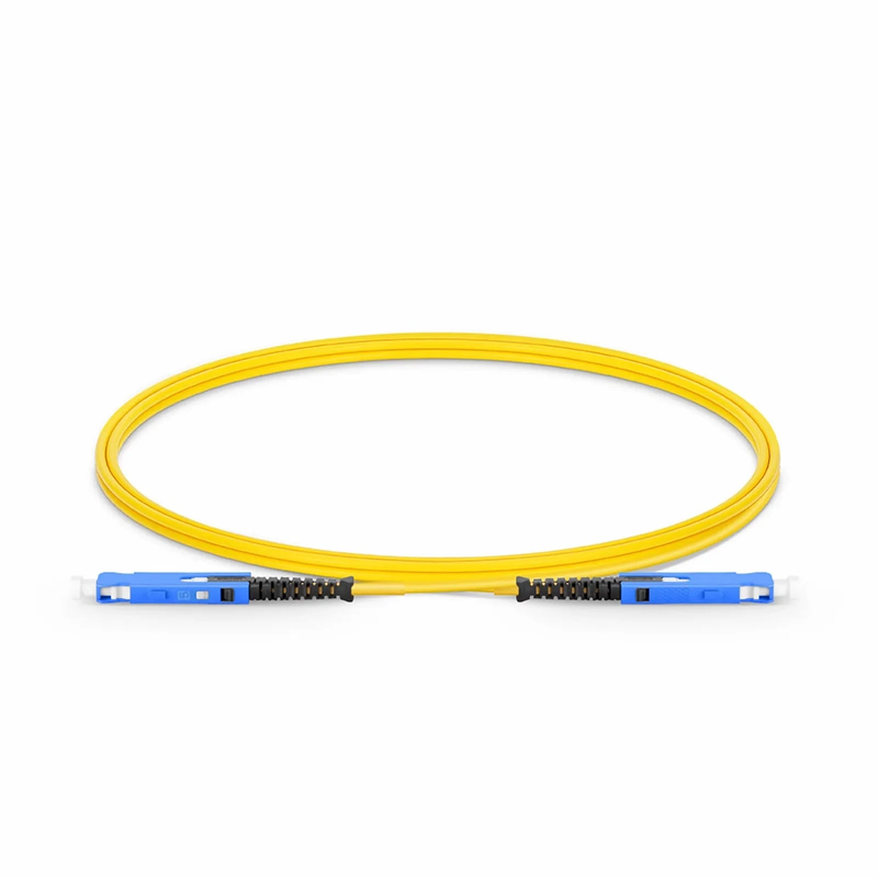 SFPS 1m (3ft) Fiber Patch Cable, 2 Fibers, SN UPC Duplex to SN UPC Duplex Uniboot, Single Mode (OS2), Riser (OFNR), 1.6mm, Yellow, for 400G Network Connection