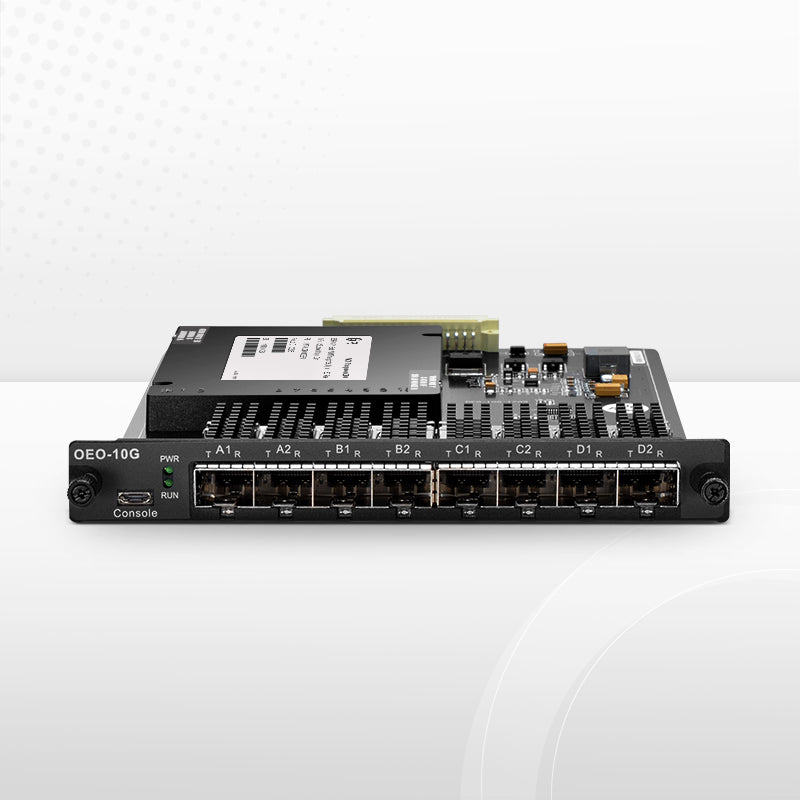 SFPS FMT4DL-OEO10GSFP, 4 Channels WDM Transponder (Converter) for FMT Managed Chassis, 8 SFP/SFP+ Slots